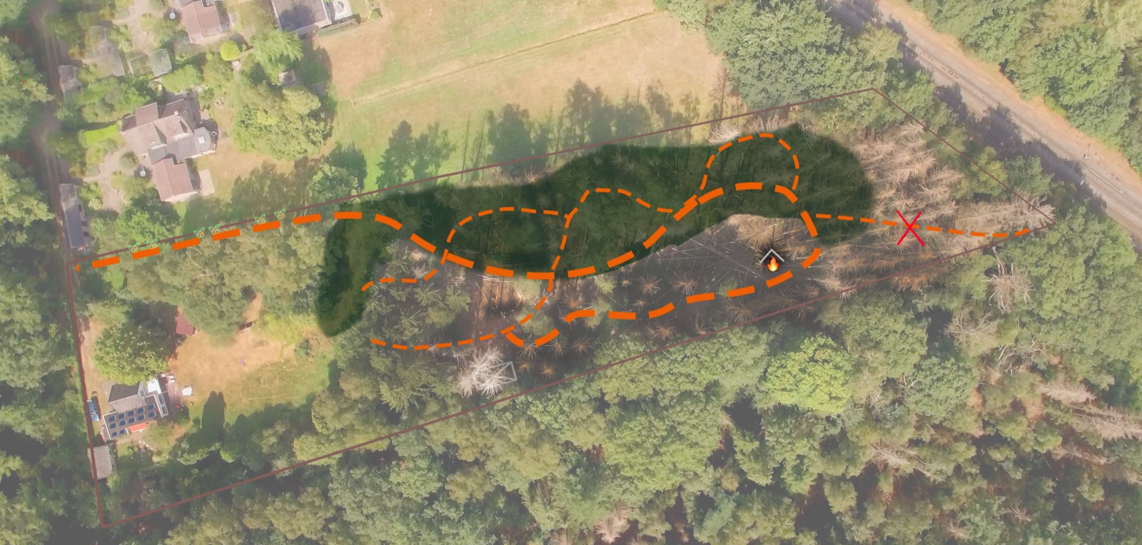 Padenplan smulbos Klarenbeek, juni 2023